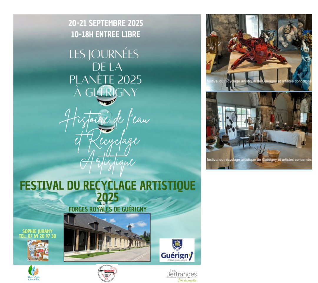 20 et 21 septeùbre 2025 du Festival du Recyclage Artistique pendant les journées du patrimoine