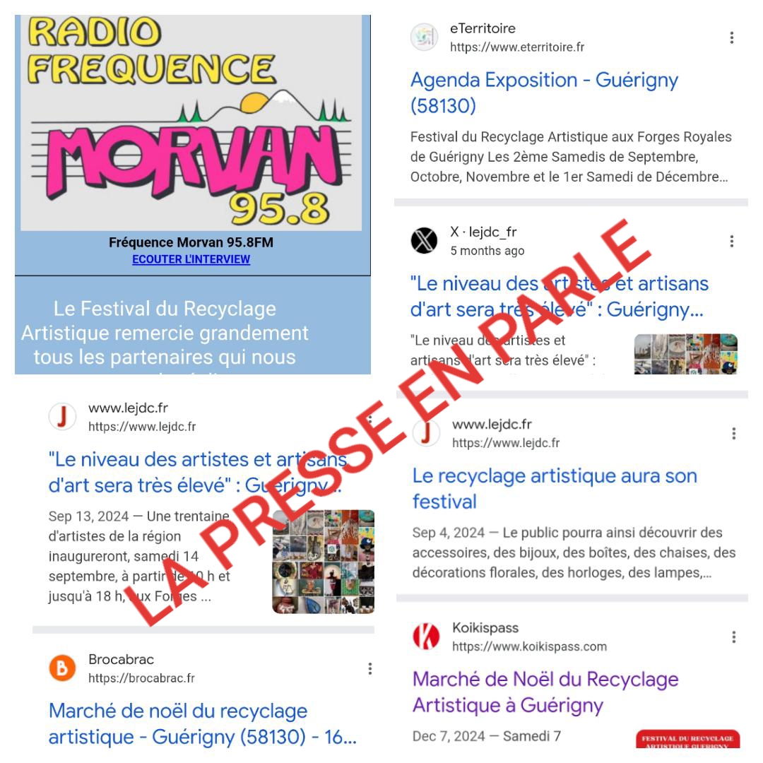 La presse parle du Festival du recyclage artistique à Guérigny